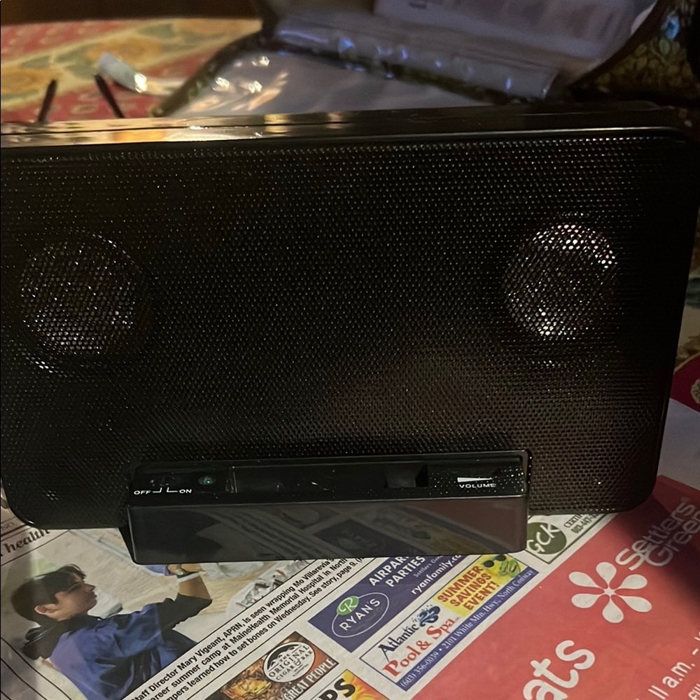 Black Portable Speaker with Superior Sound Quality
